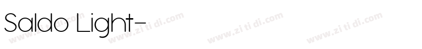 Saldo Light字体转换